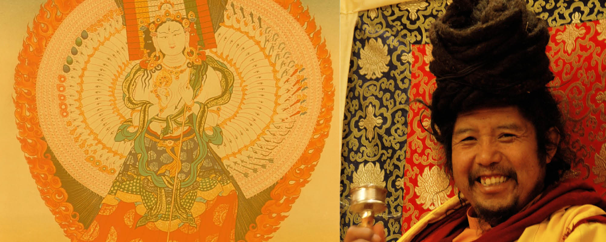 Khenpo Tashi Rinpocse Fehér Ernyő (Dukár) meghatalmazást ad @ Karmapa Ház | Budapest | Magyarország