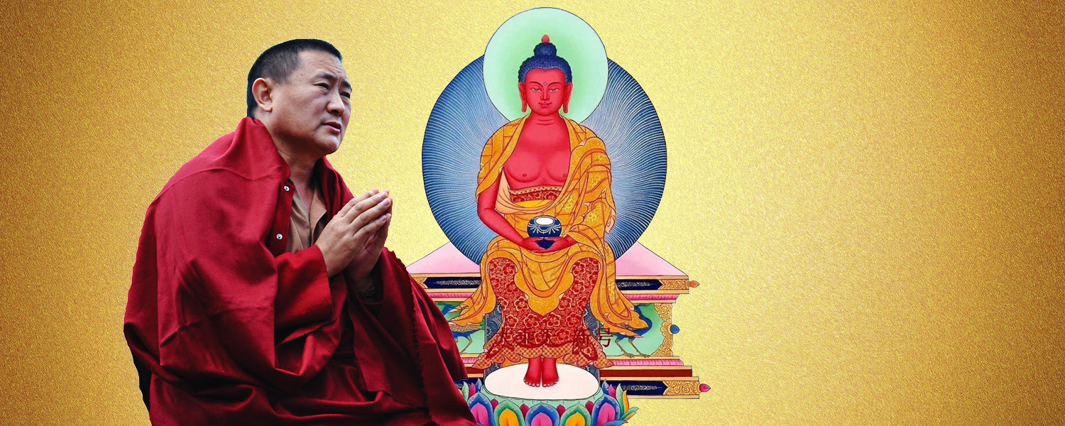 Cültrim Rinpocse Amitábha meghatalmazást ad a Karmapa Házban @ Karmapa Ház